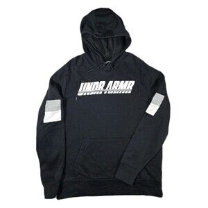 Mens Under Armour Pullover Hoodie Hooded Sweatshirt Black XL